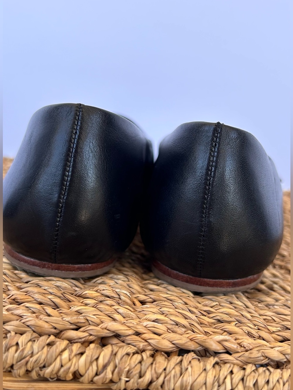 Talbots Women’s Sloan Mary Jane Nappa Flats Black Square Toe Size 9.5M - Picture 5 of 12